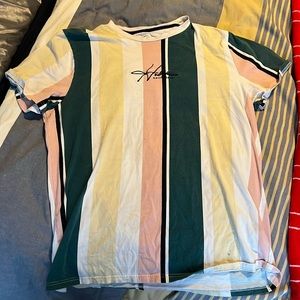 Striped Holliter Logo Tee